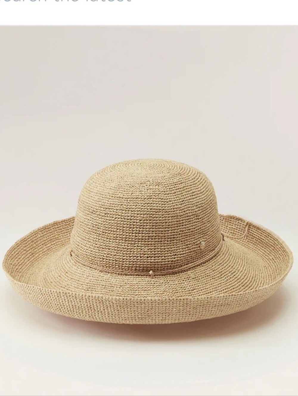 Helen Kaminski Natural Raffia Provence 12 Wide-Brim Sun Hat with Tie - Picture 8 of 8